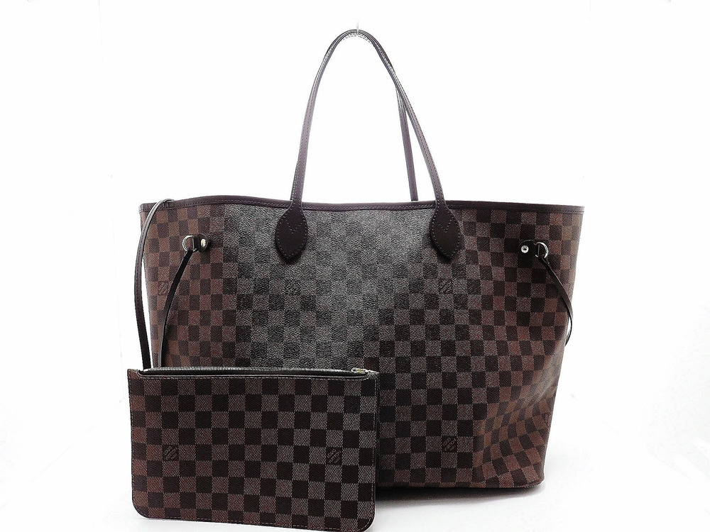 Louis Vuitton Neverfull Damier Tote Bag Pouch